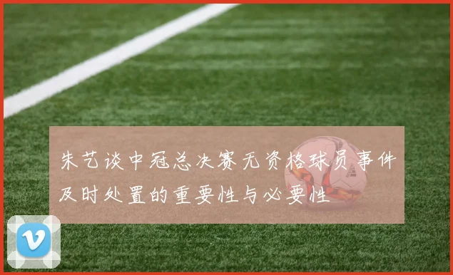 朱艺谈中冠总决赛无资格球员事件及时处置的重要性与必要性